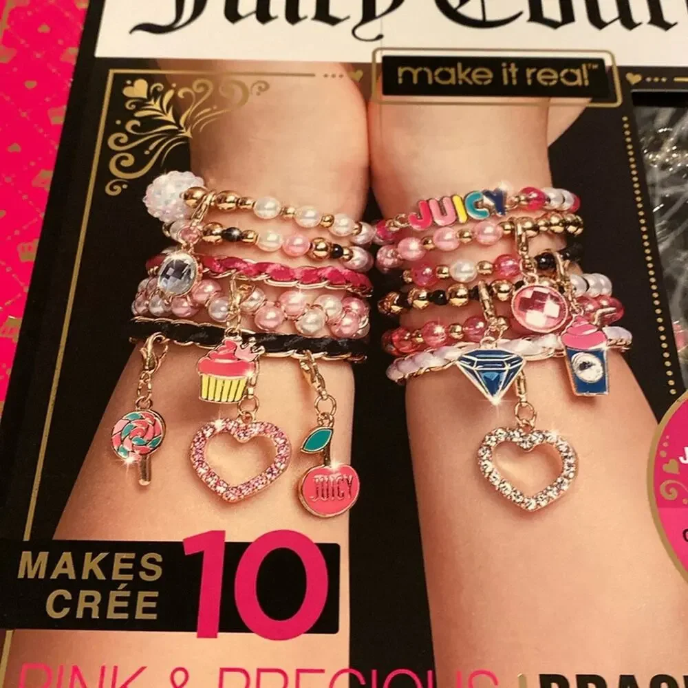 BNWT JUICY COUTURE Make It Real Create Your Own Bracelet Gift Box Set